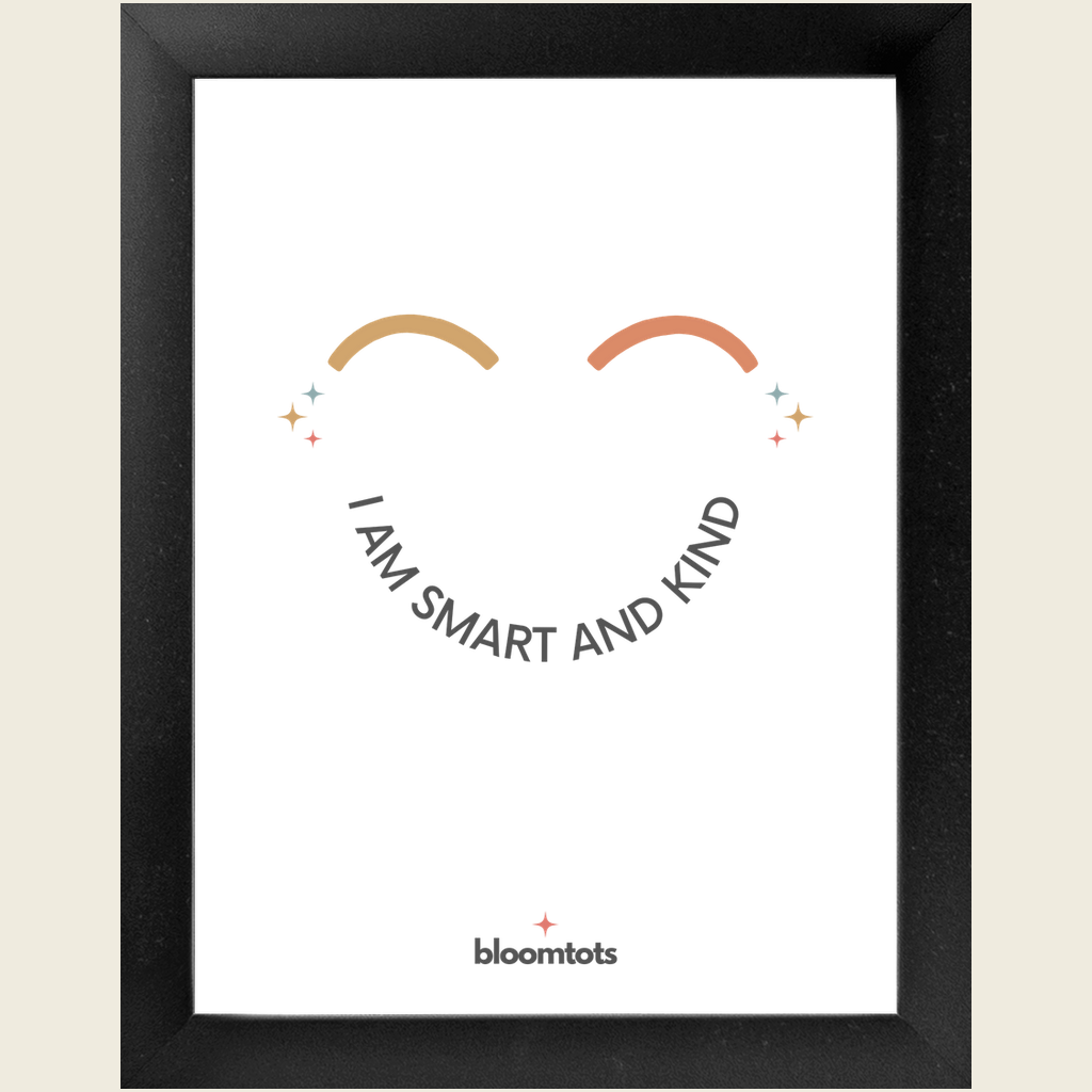 I Am Smart And Kind - Kids Framed Art