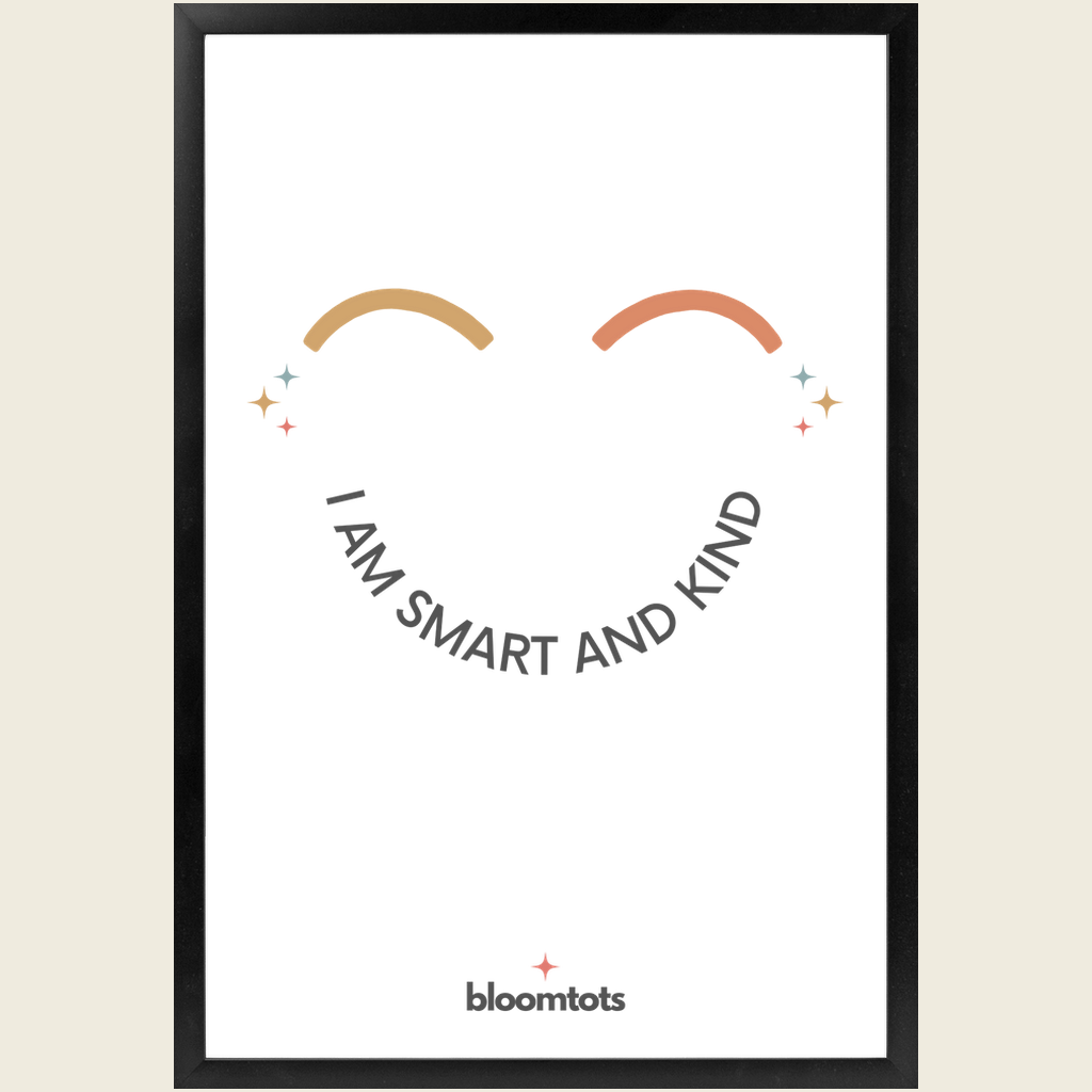 I Am Smart And Kind - Kids Framed Art