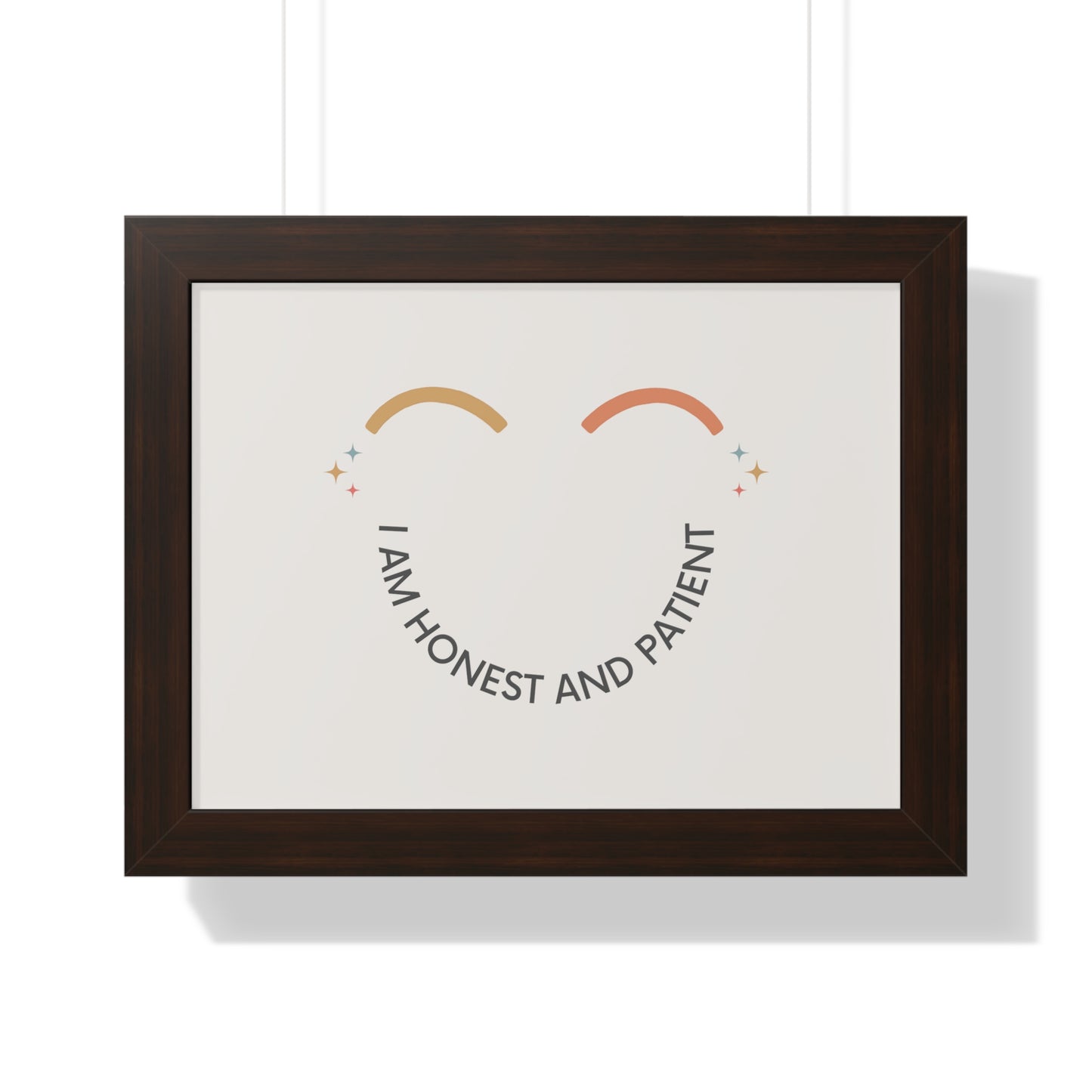 I Am Honest And Patient - Kids Framed Art