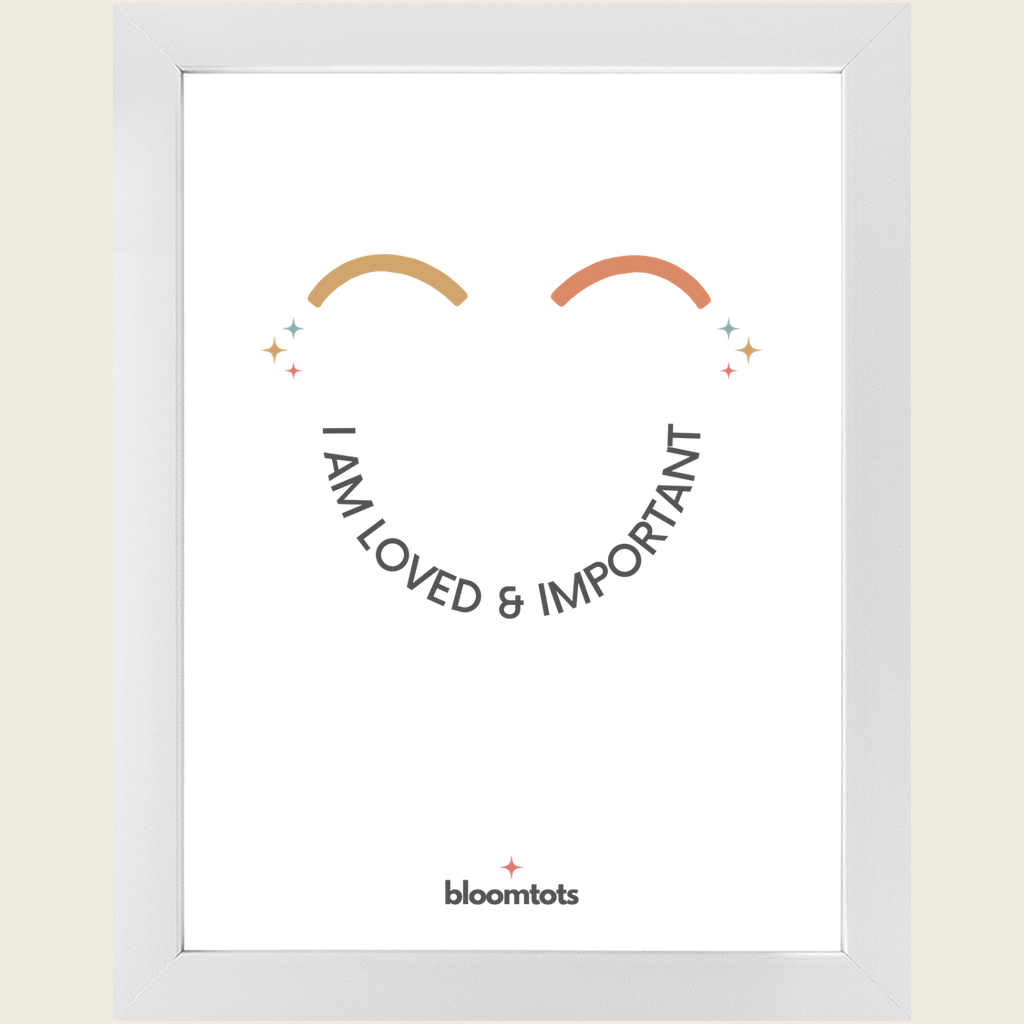 I Am Loved & Important - Kids Framed Art