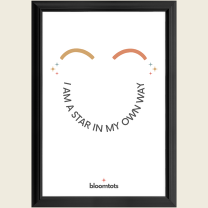 I Am A Star In My Own Way - Kids Framed Art