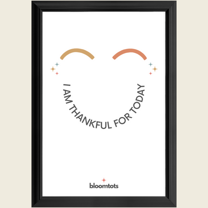 I Am Thankful For Today - Kids Framed Art