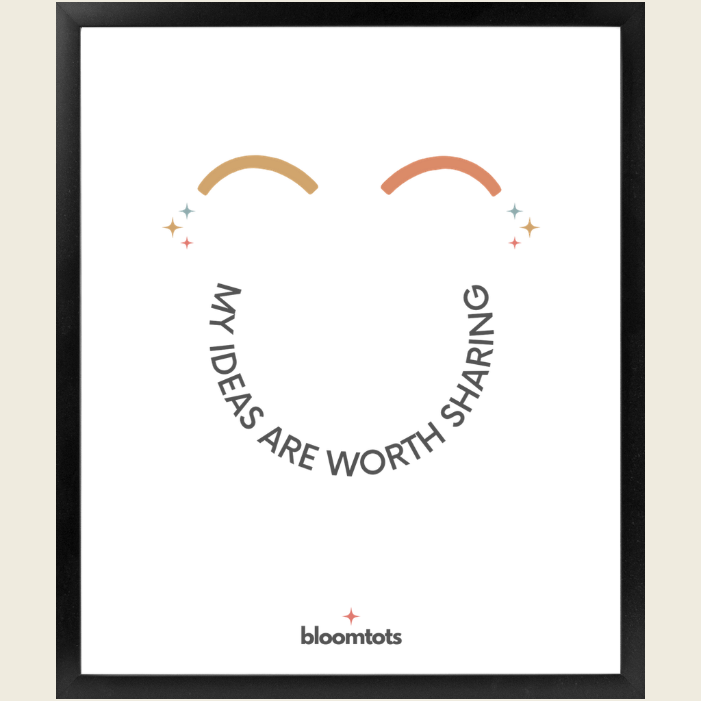 My Ideas Are Worth Sharing - Kids Framed Art