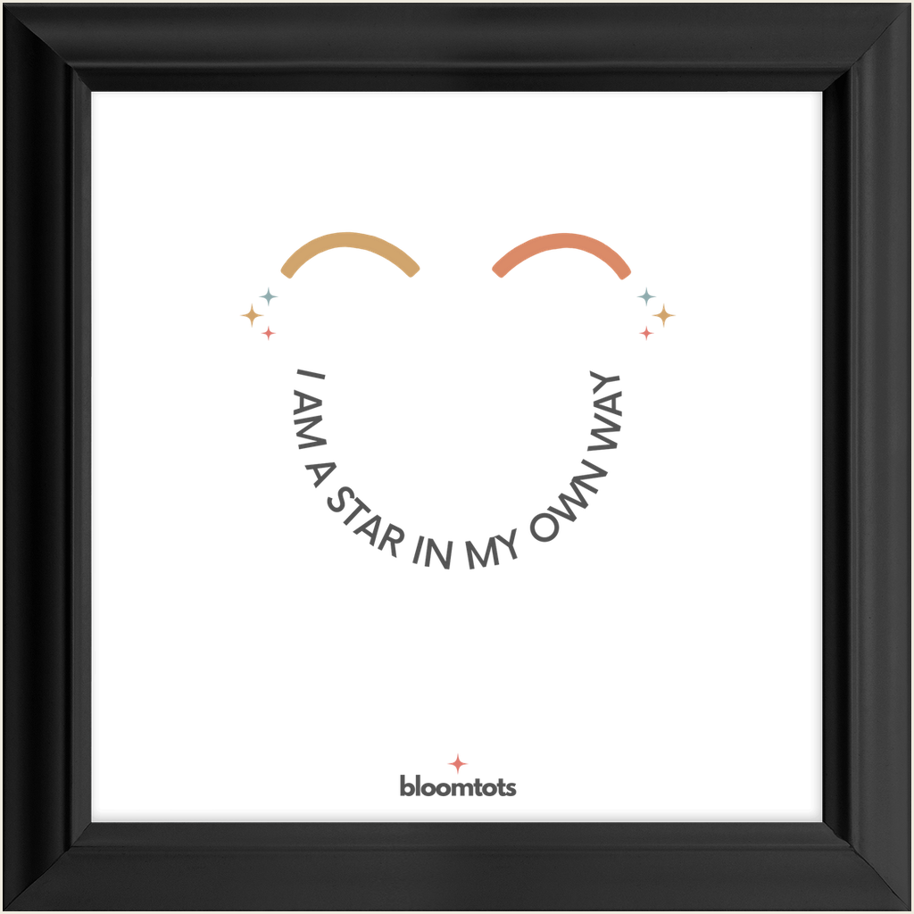 I Am A Star In My Own Way - Kids Framed Art