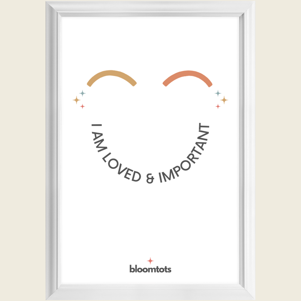 I Am Loved & Important - Kids Framed Art