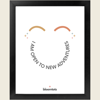 I Am Open To New Adventures - Kids Framed Art