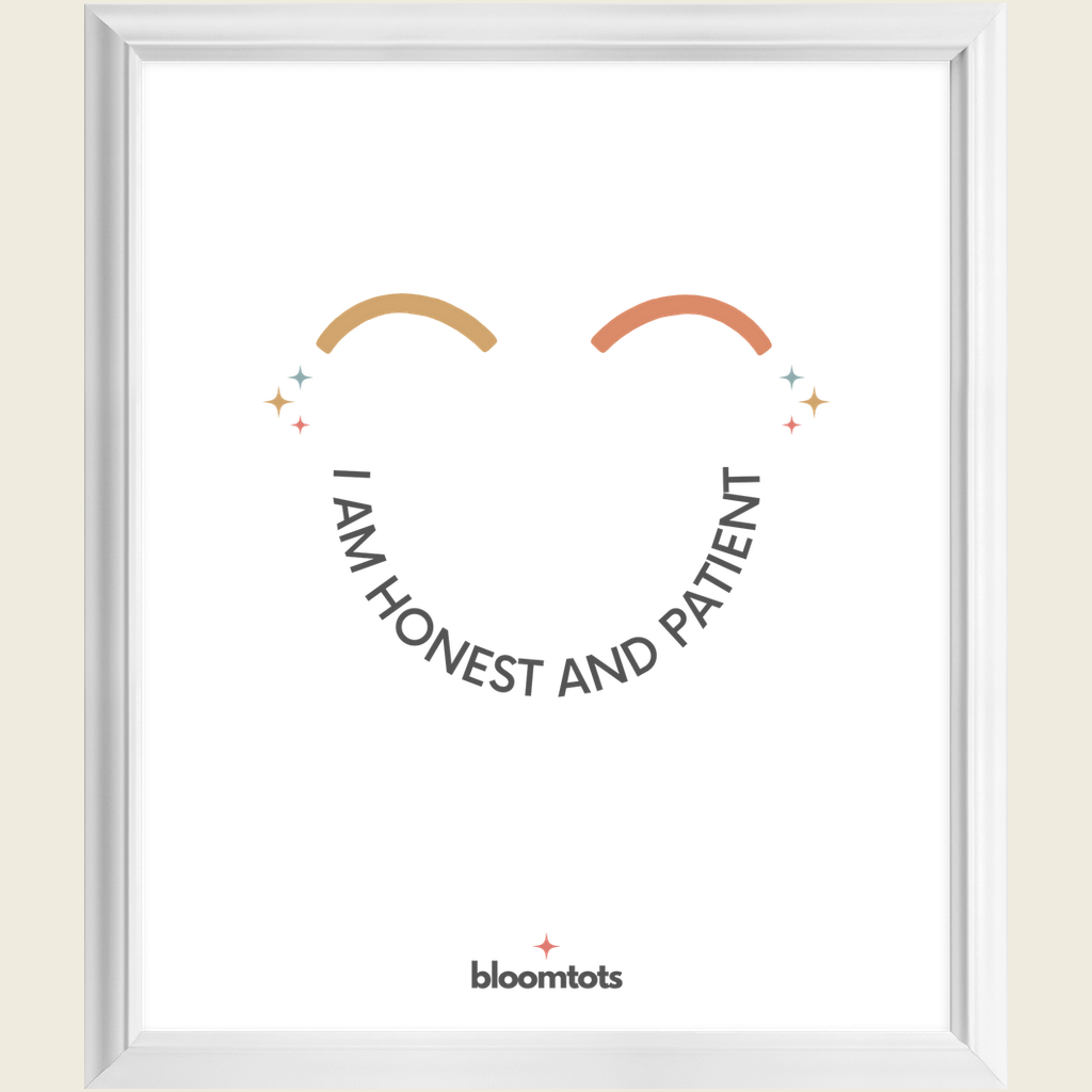 I Am Honest And Patient - Kids Framed Art