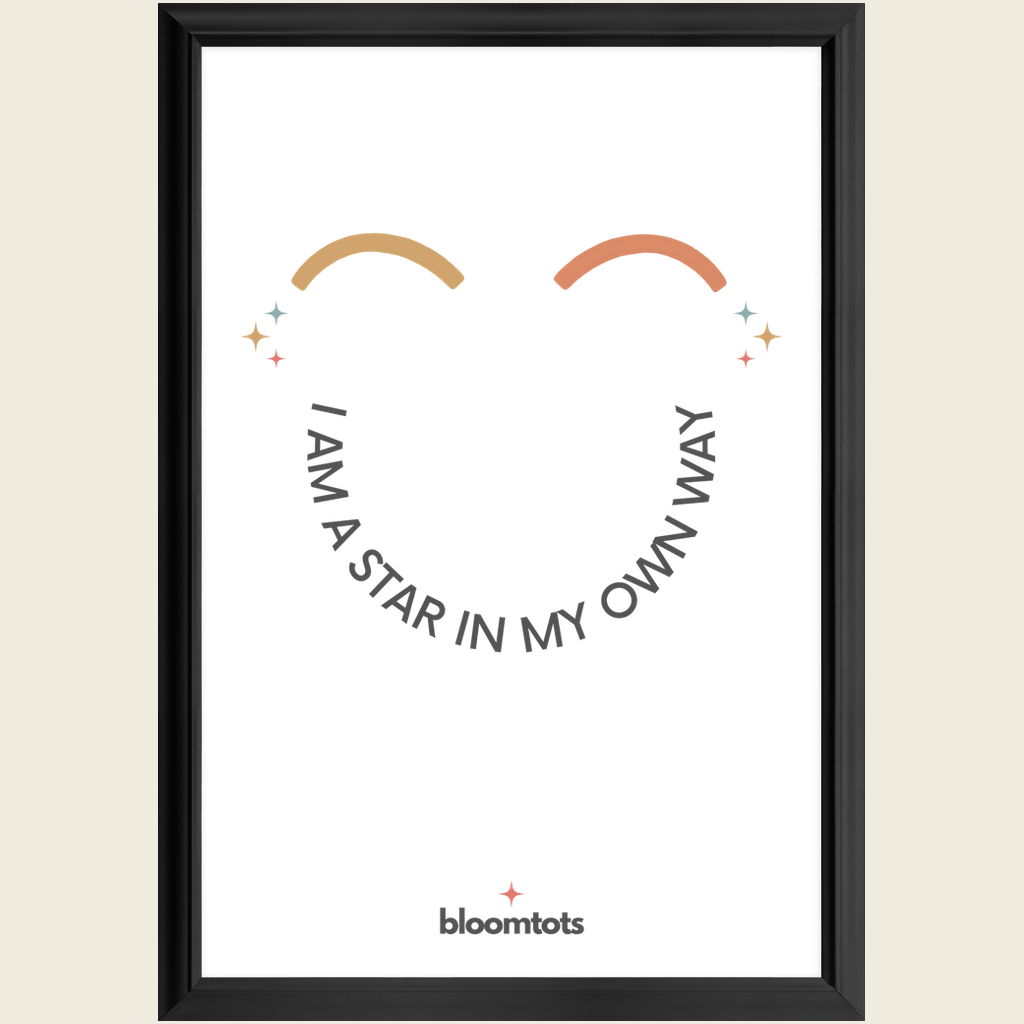 I Am A Star In My Own Way - Kids Framed Art