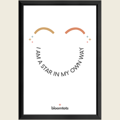 I Am A Star In My Own Way - Kids Framed Art