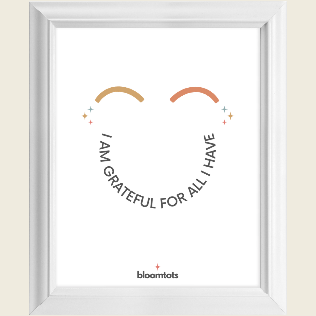 I Am Grateful For All I Have - Kids Framed Art