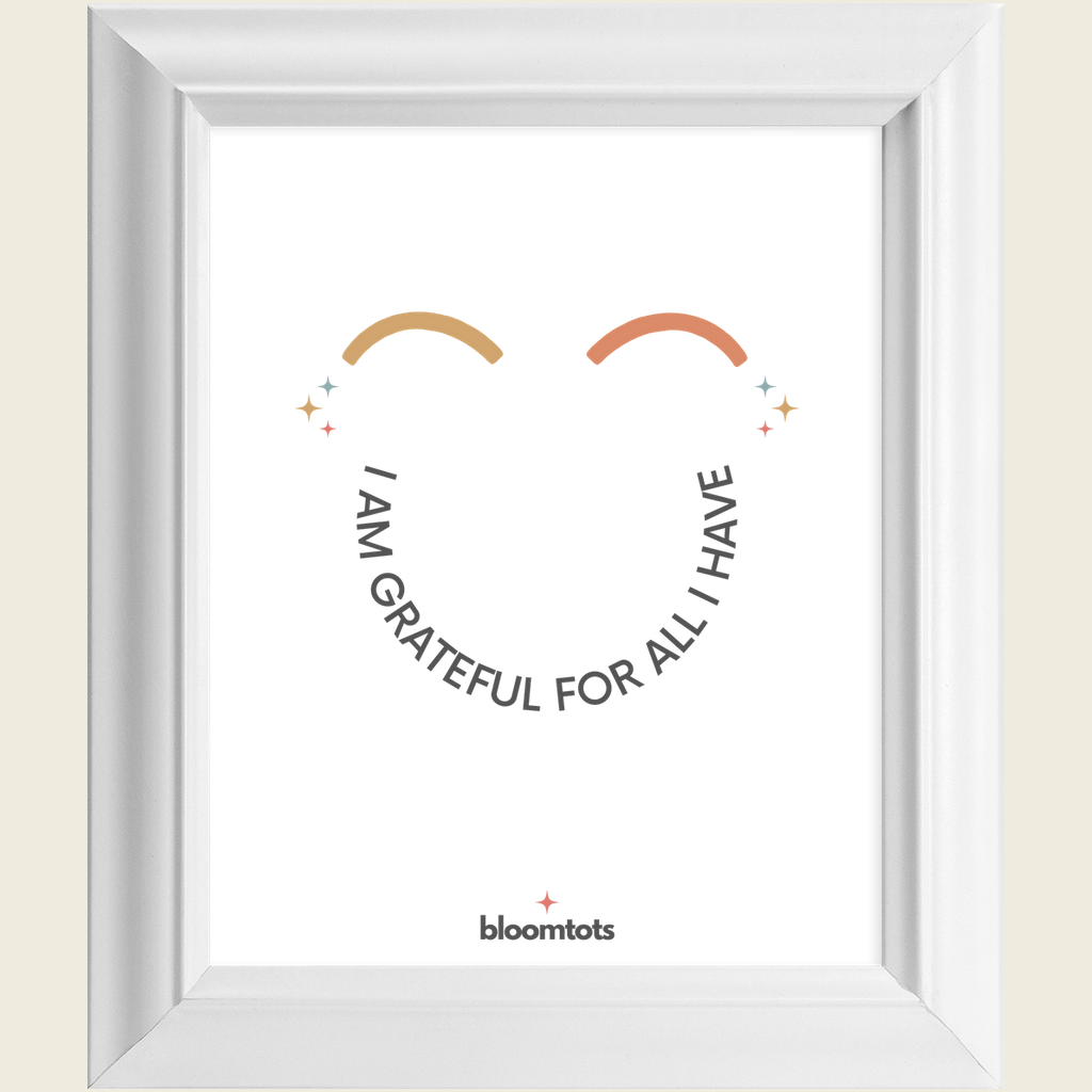 I Am Grateful For All I Have - Kids Framed Art