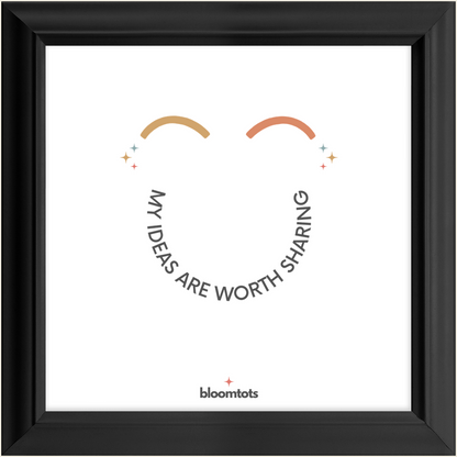 My Ideas Are Worth Sharing - Kids Framed Art