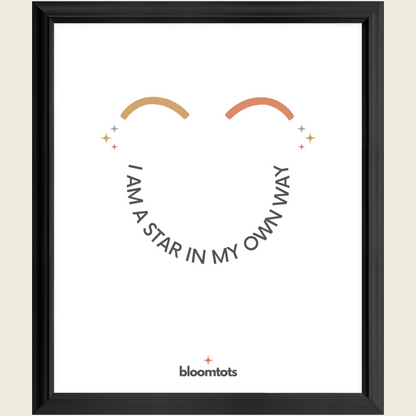 I Am A Star In My Own Way - Kids Framed Art