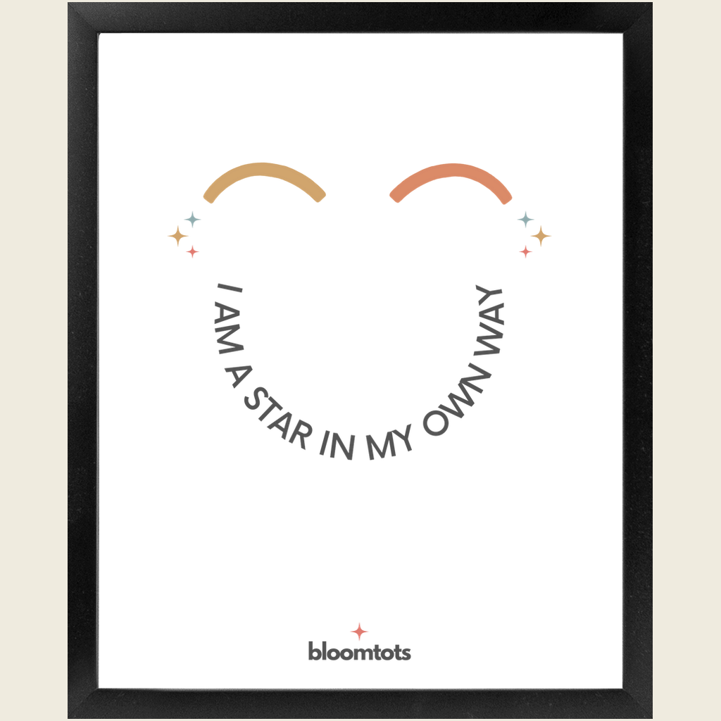 I Am A Star In My Own Way - Kids Framed Art