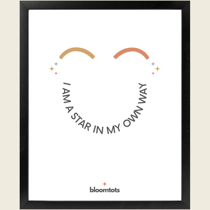 I Am A Star In My Own Way - Kids Framed Art