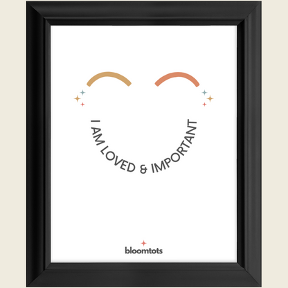 I Am Loved & Important - Kids Framed Art