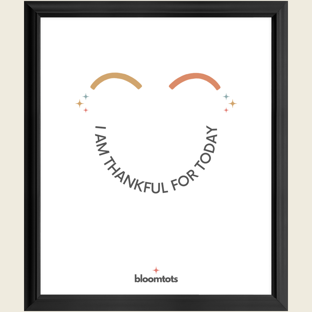 I Am Thankful For Today - Kids Framed Art