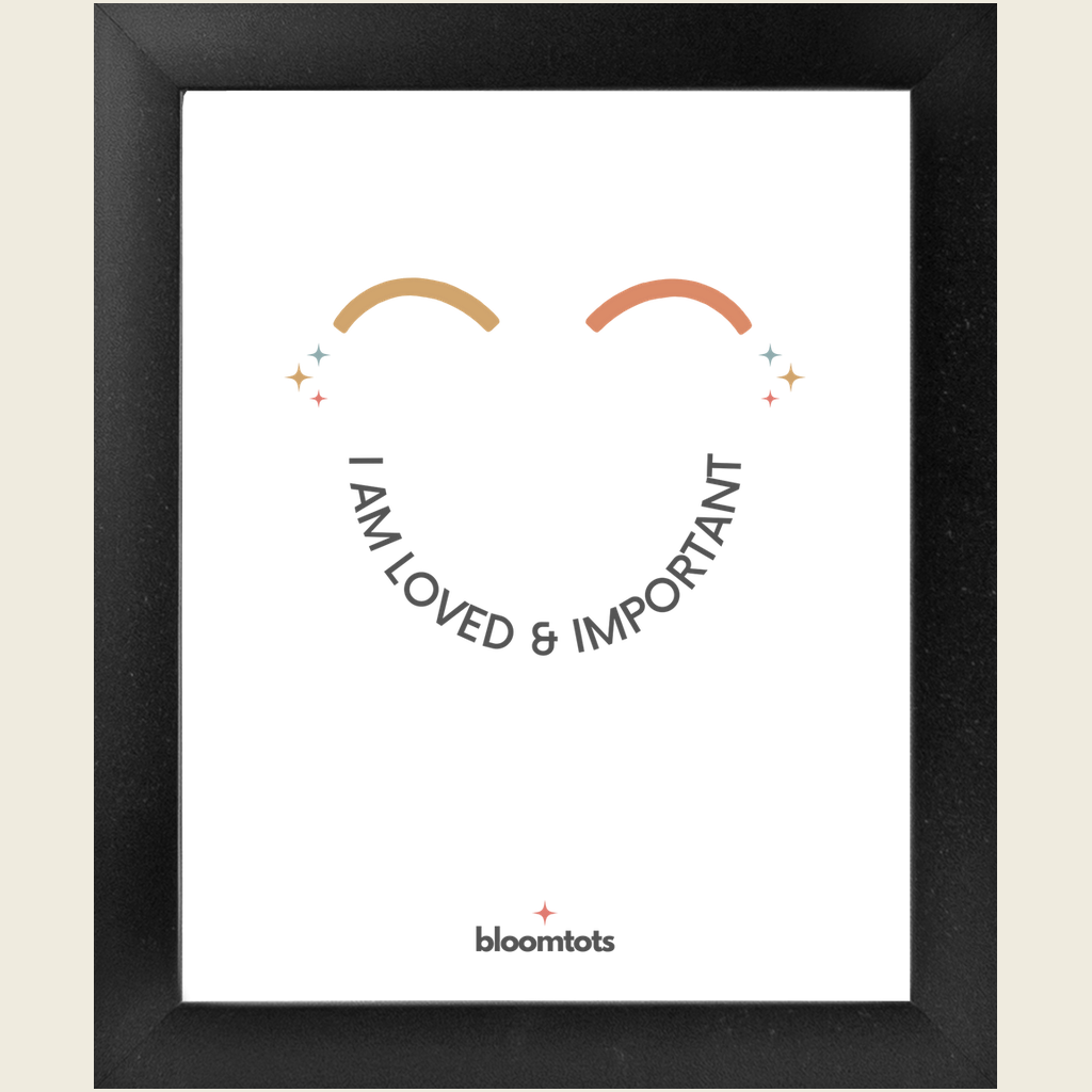 I Am Loved & Important - Kids Framed Art