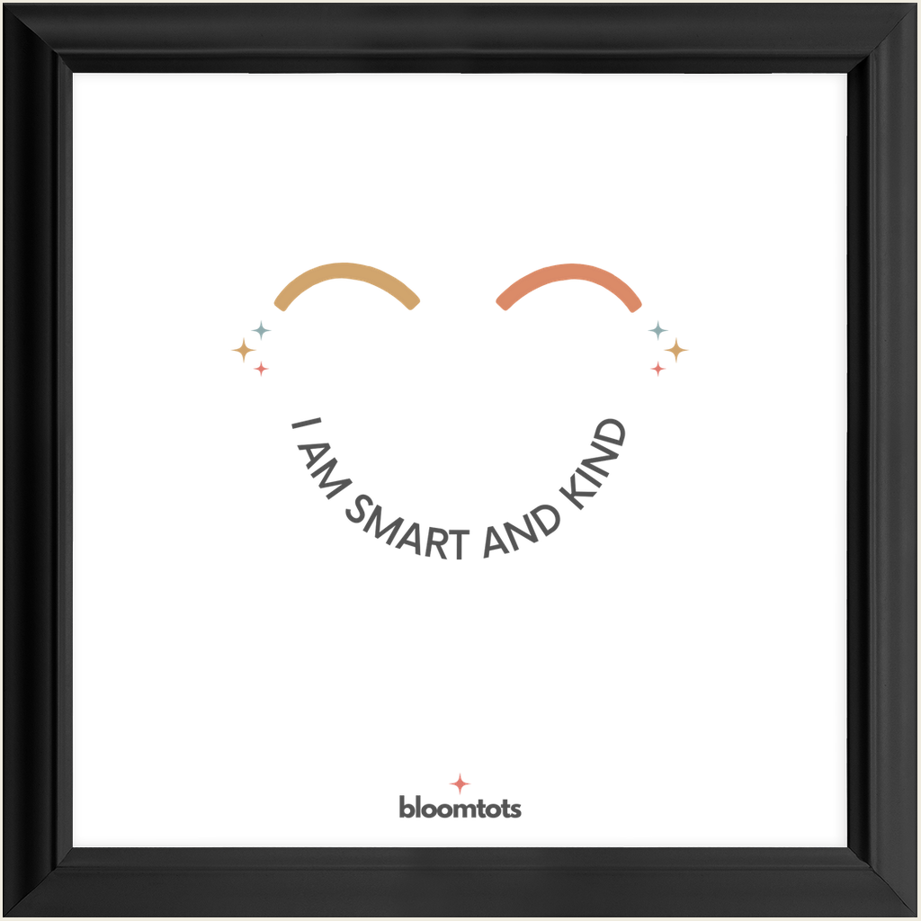 I Am Smart And Kind - Kids Framed Art