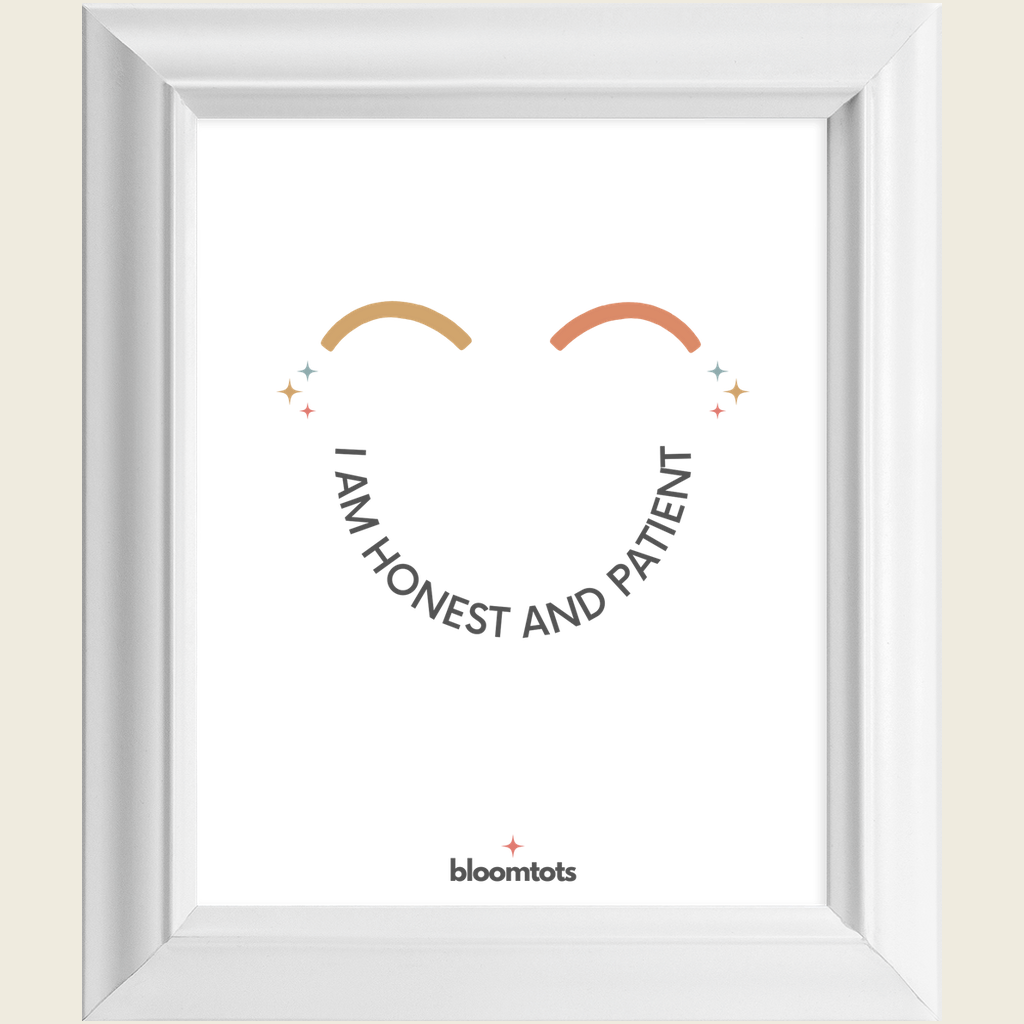 I Am Honest And Patient - Kids Framed Art