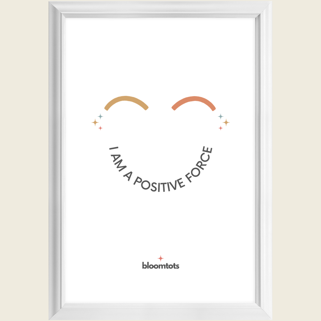 I Am A Positive Force - Kids Framed Art