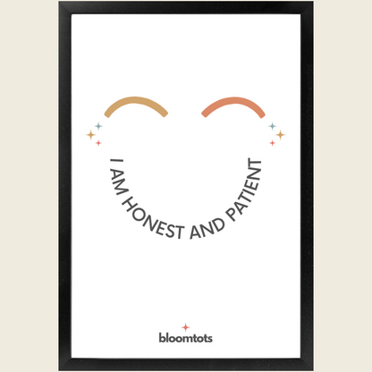 I Am Honest And Patient - Kids Framed Art