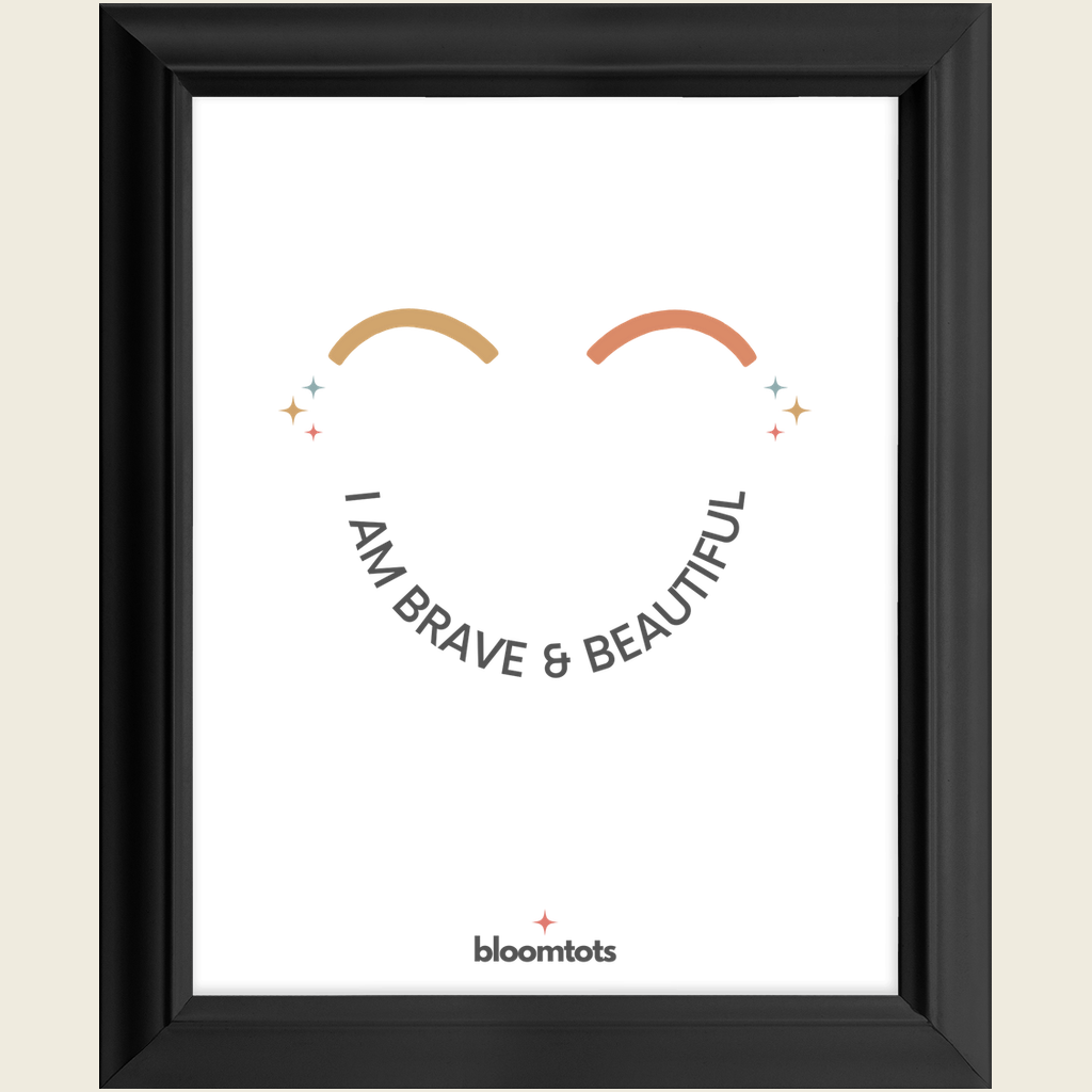 I Am Brave & Beautiful - Kids Framed Art