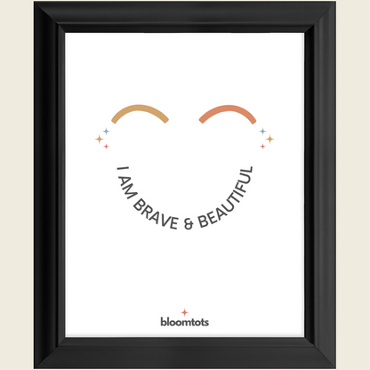 I Am Brave & Beautiful - Kids Framed Art