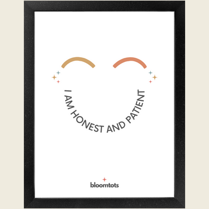 I Am Honest And Patient - Kids Framed Art