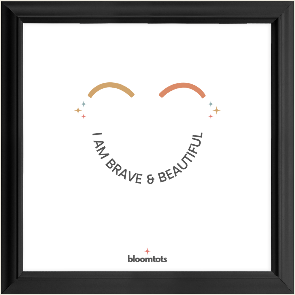 I Am Brave & Beautiful - Kids Framed Art