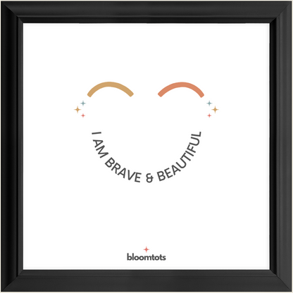 I Am Brave & Beautiful - Kids Framed Art