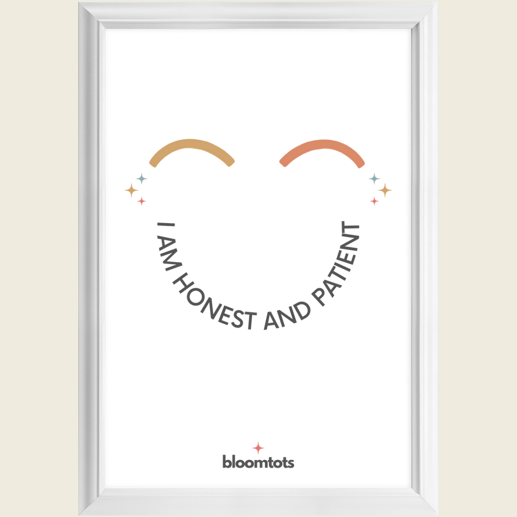 I Am Honest And Patient - Kids Framed Art