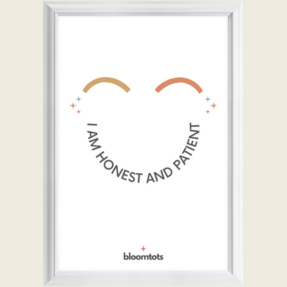 I Am Honest And Patient - Kids Framed Art