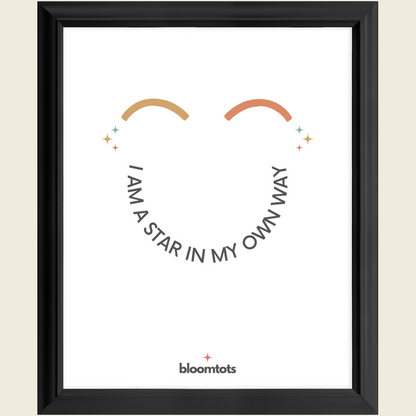 I Am A Star In My Own Way - Kids Framed Art