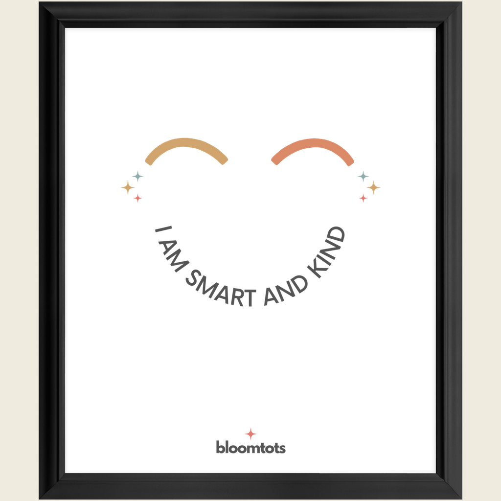 I Am Smart And Kind - Kids Framed Art