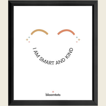 I Am Smart And Kind - Kids Framed Art