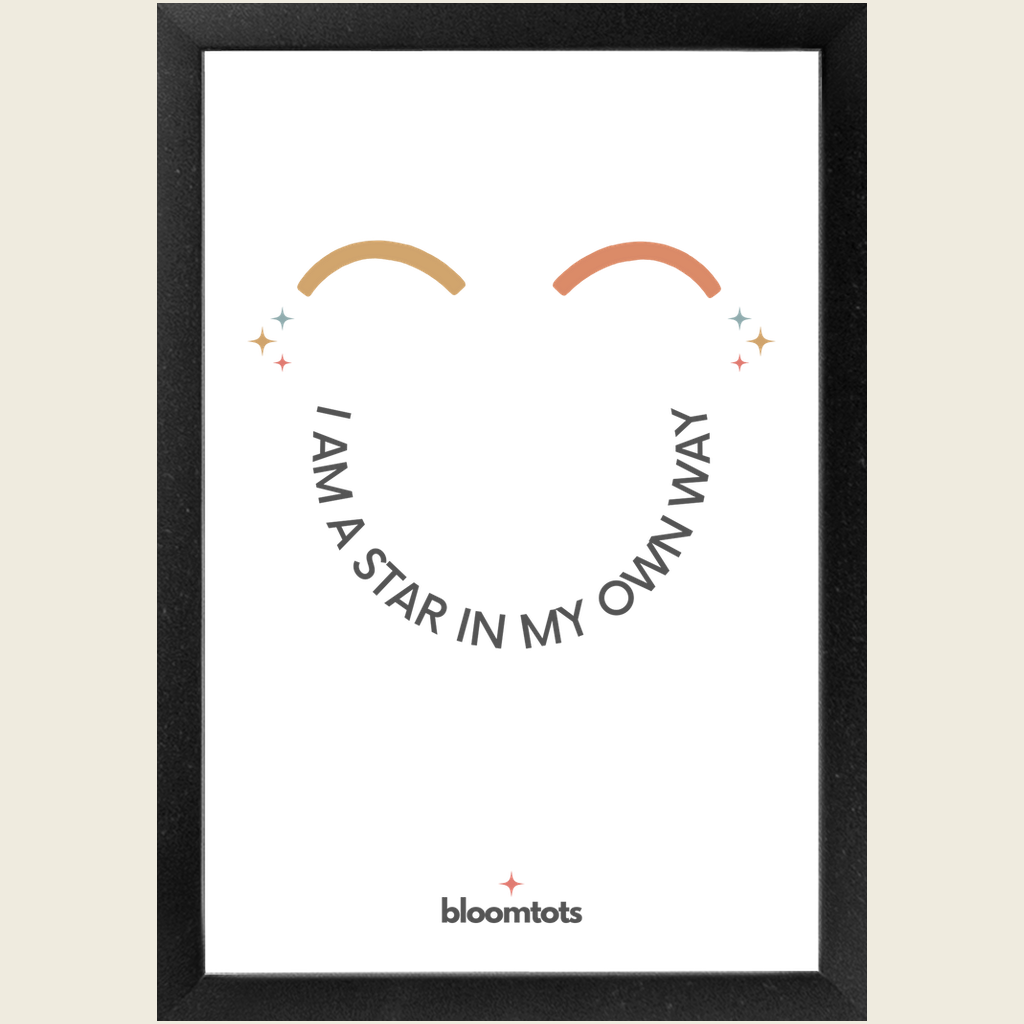 I Am A Star In My Own Way - Kids Framed Art