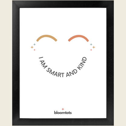 I Am Smart And Kind - Kids Framed Art