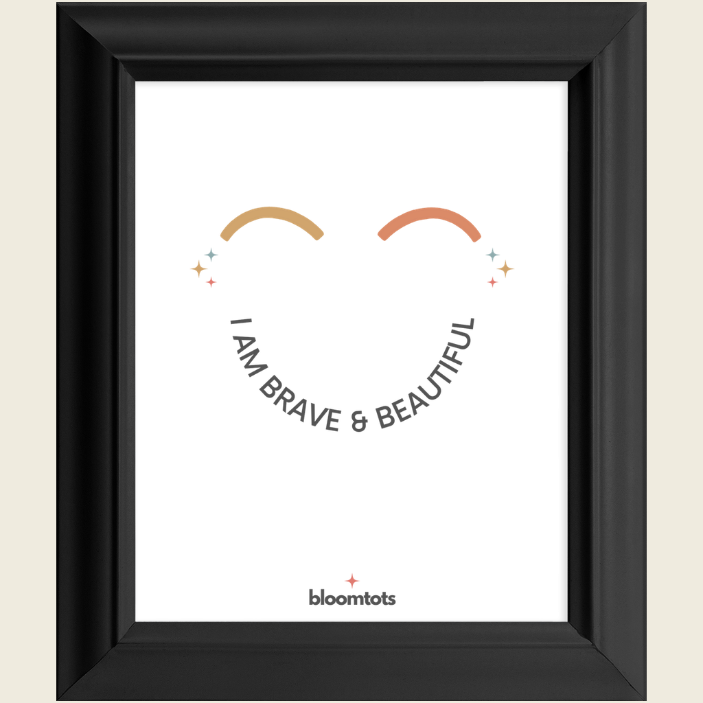 I Am Brave & Beautiful - Kids Framed Art