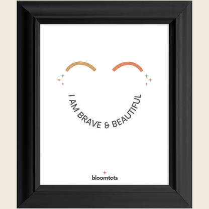 I Am Brave & Beautiful - Kids Framed Art