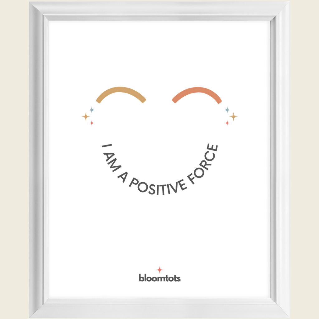 I Am A Positive Force - Kids Framed Art