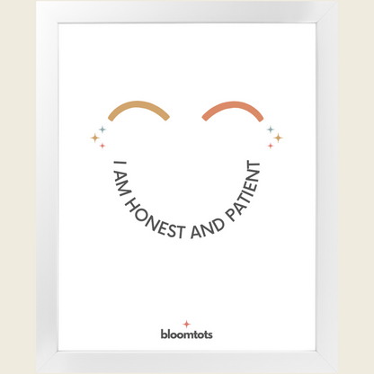 I Am Honest And Patient - Kids Framed Art