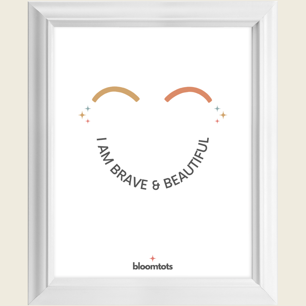 I Am Brave & Beautiful - Kids Framed Art