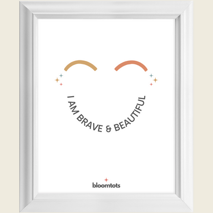 I Am Brave & Beautiful - Kids Framed Art